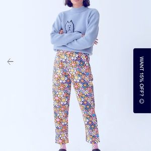 Lazy Oaf Floral Pants - Multicolor